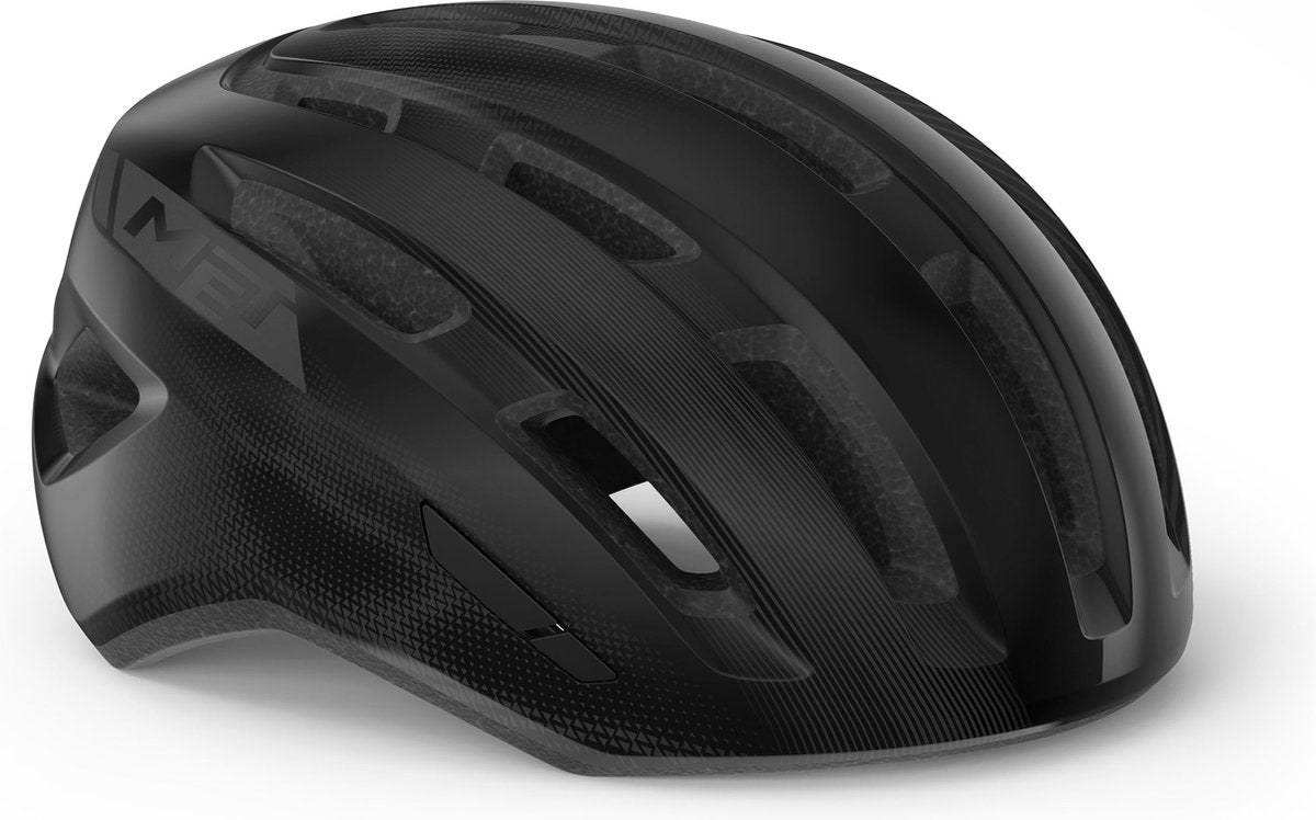 With miles mips casque de vélo hommes femmes - casque de vélo vélo de ville adultes - vélo électrique - trekking - taille m l (58-61 cm) - noir brillant (noir)