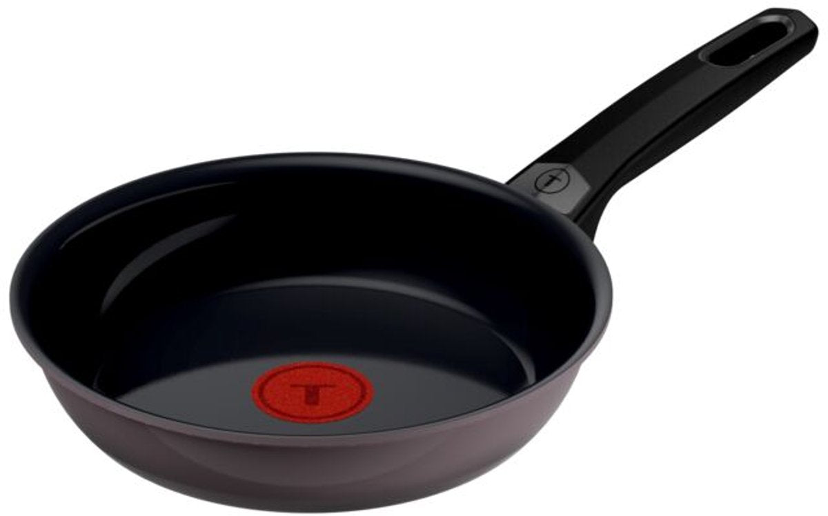 Tefal ceramic control gris - poêle à frire - 20 cm - céramique - induction - sans pfas - convient pour une utilisation avec des spatules métalliques