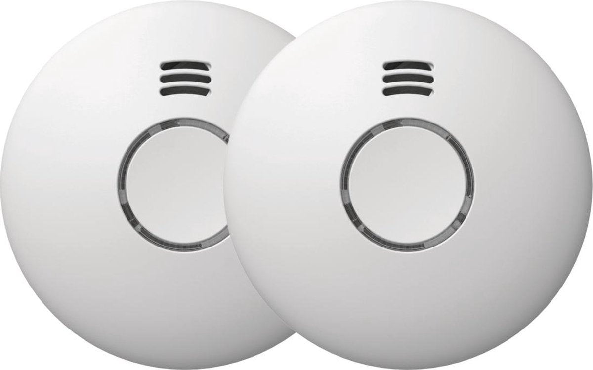 Détecteur de fumée optique Profile 85db kit connectable sans fil 2 pièces