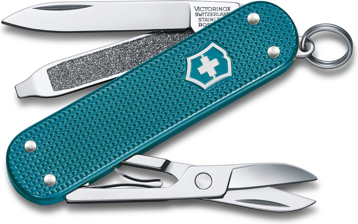 Couteau de poche Victorinox classic alox colours - jungle sauvage - 5 fonctions