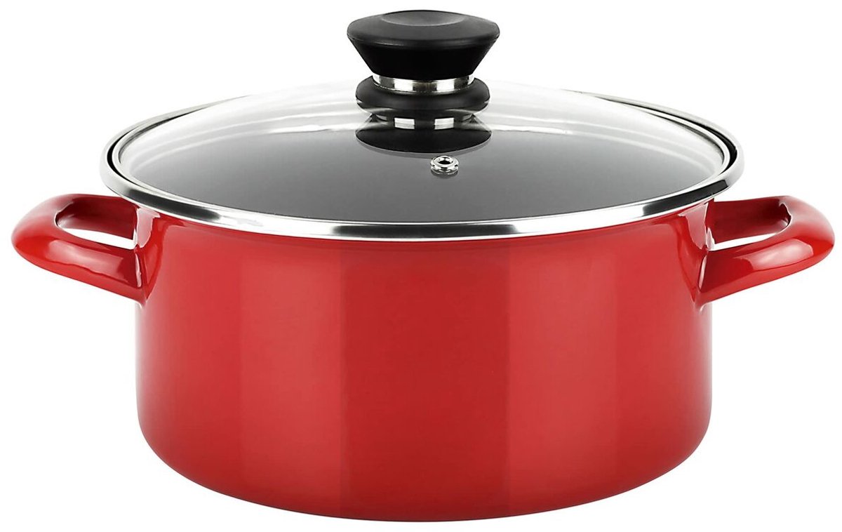 Fagor kookpot optimax rood geëmailleerd staal (ø 20 x 10 cm)