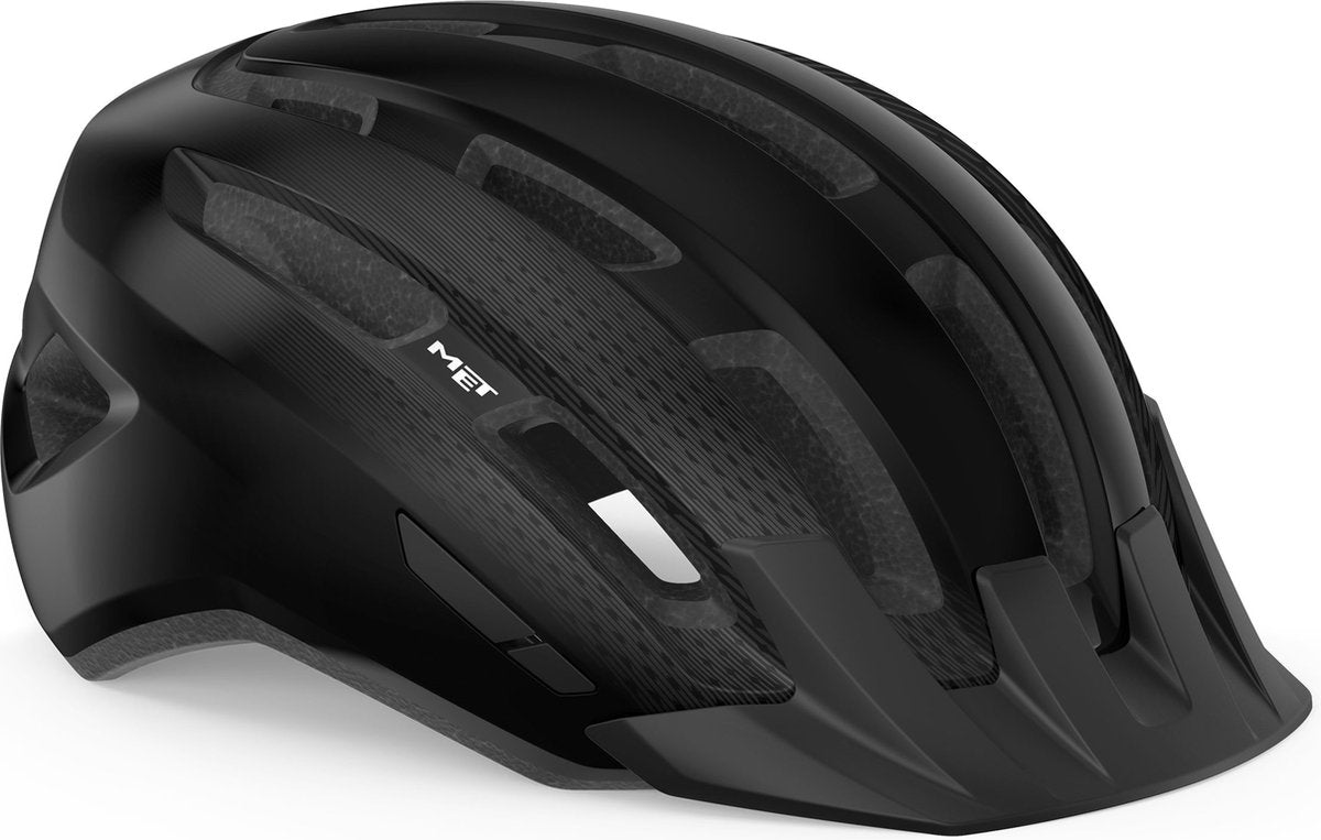With Downtown mips casque de vélo hommes femmes - casque de vélo vélo de course adultes - vélo électrique - trekking - taille m l (58-61 cm) - noir brillant (noir)