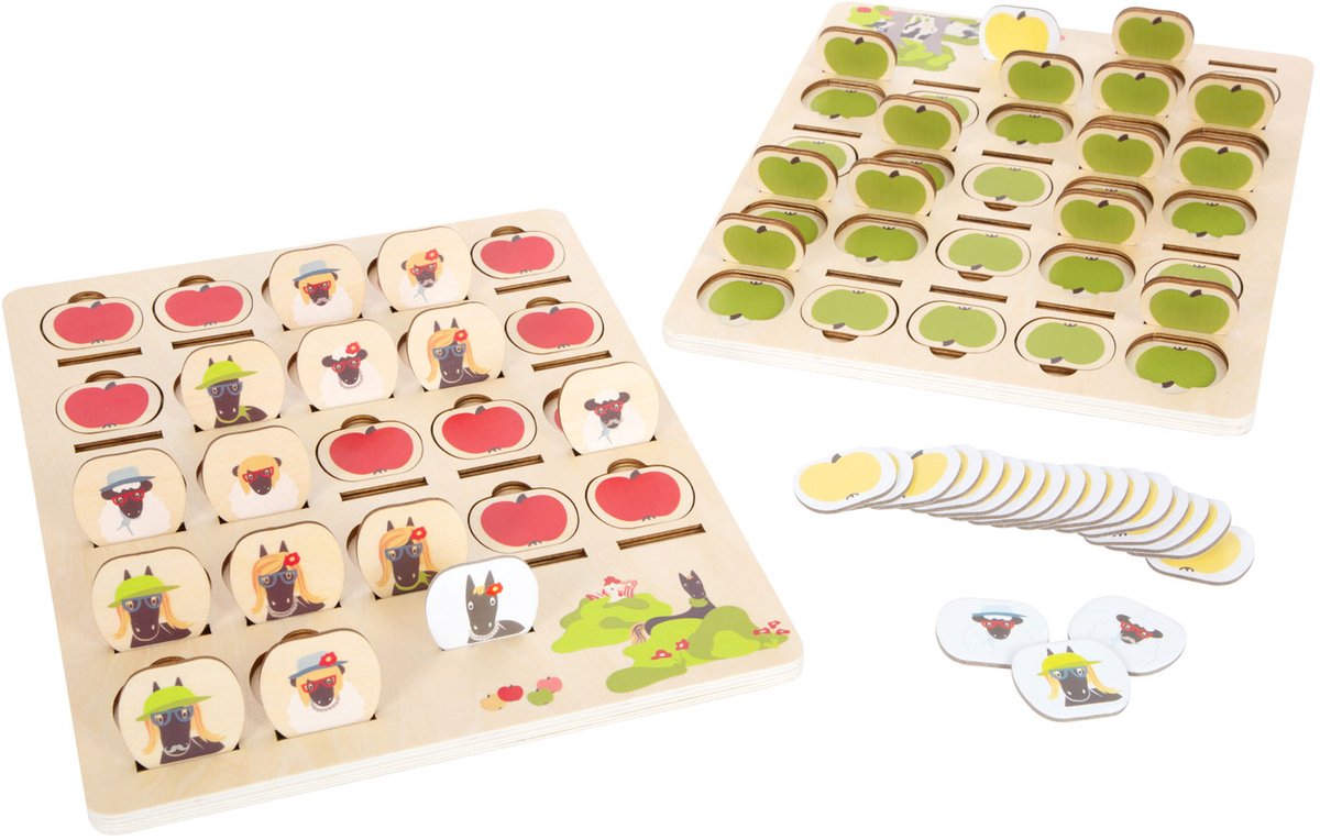 Small foot - jeu de société en bois devinez qui