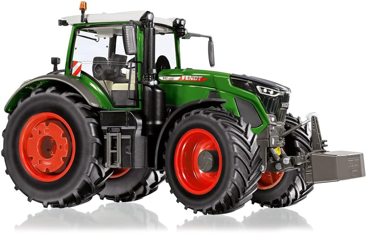 Wiking 077865 fendt 942 vario, modèle réduit de tracteur, 1:32, métal plastique, à partir de 14 ans, nombreuses fonctions, poids avant amovible, roues interchangeables, bras supérieur et inférieur mobiles