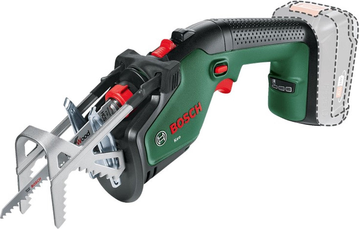 Bosch keo 18 accu tuinzaagmachine - snijdiameter van 80 mm - zonder 18 v accu en lader