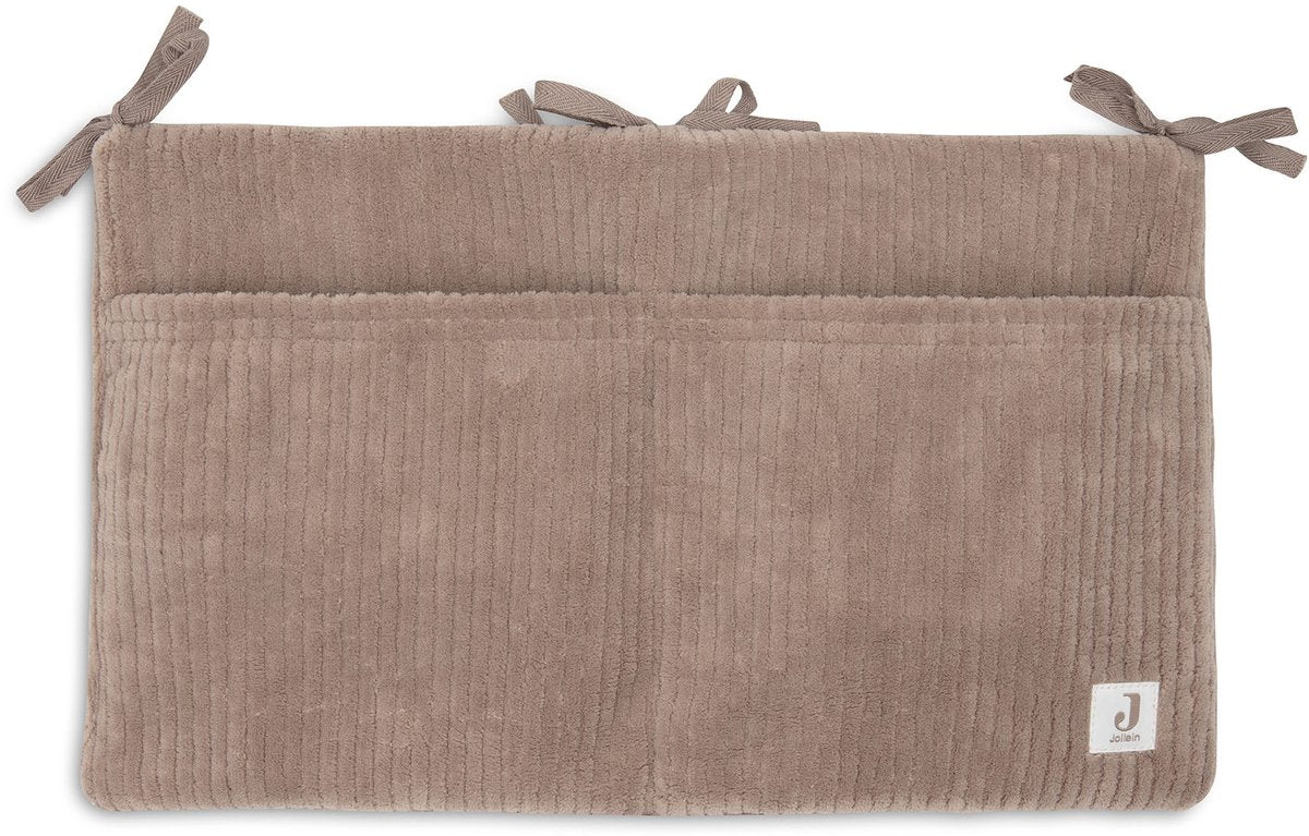 Jollein boxzak organizer - 49x30cm - cloudy rib - milky coffee - boxopbergzak