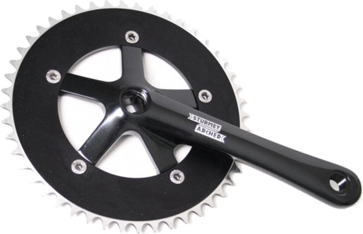 Sturmeyarcher pédalier sturmey archer noir 1 8 46t 170mm fct26 (sa)