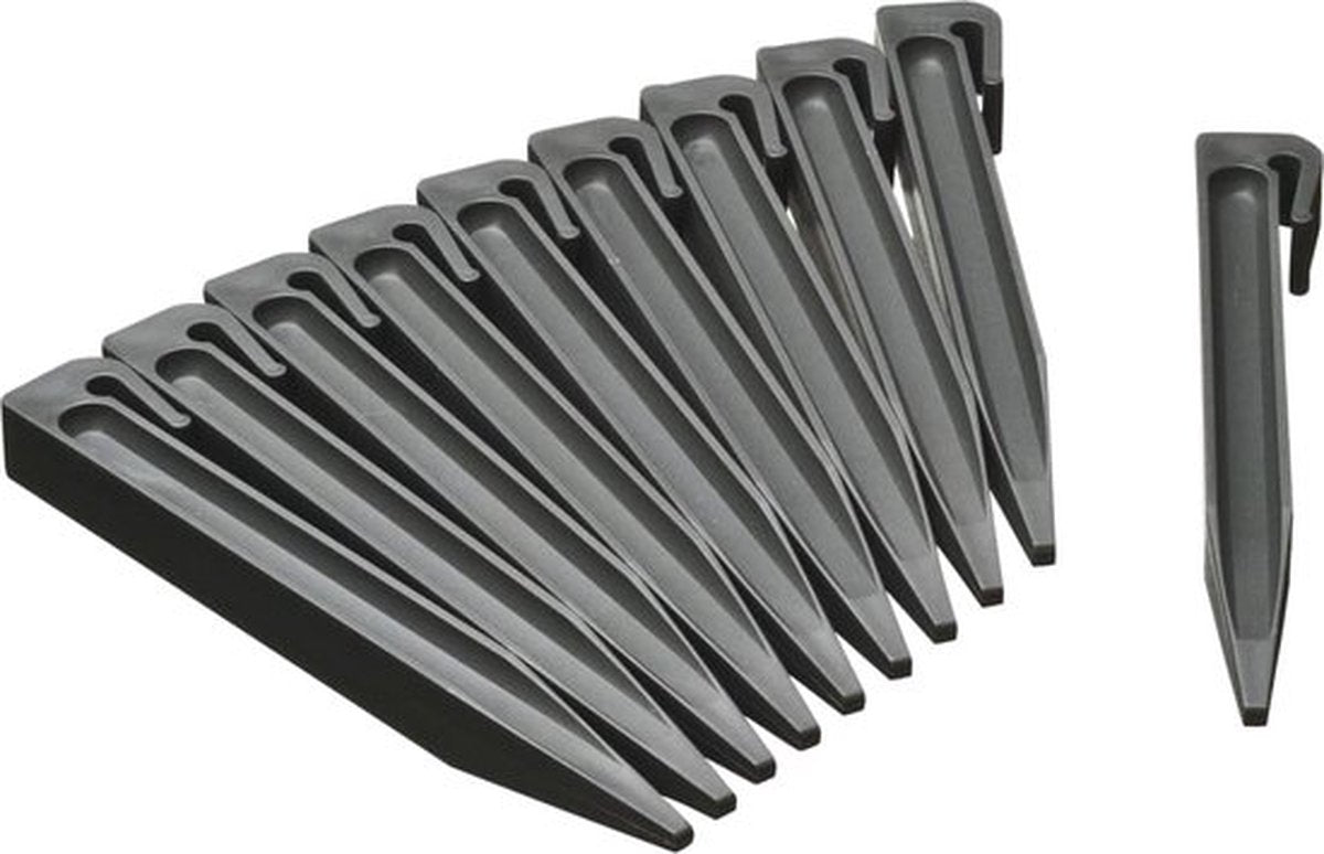 Nature - piquets de terre (10 pcs.) - h26,7cm - gris - pour bordures