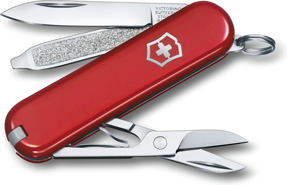 Couteau de poche Victorinox classic SD - icône de style - 7 fonctions - acier inoxydable