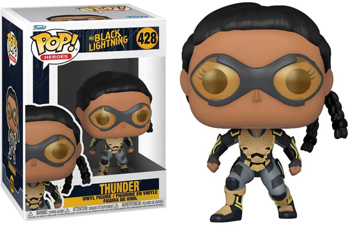 Funko figurine en vinyle noir éclair tonnerre 428 pop! standard unisexe
