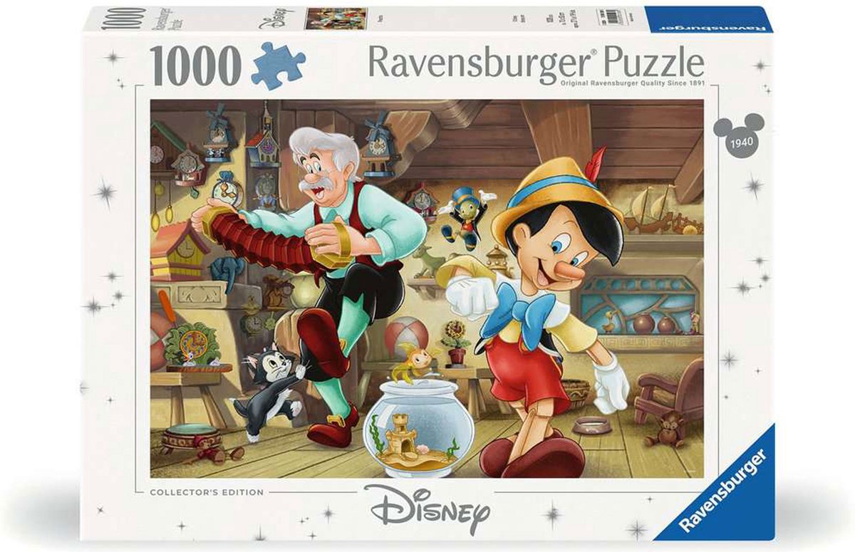 Ravensburger Puzzle Jigsaw Disney Pinocchio, 1000st.