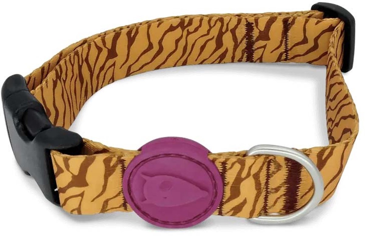 Collier pour chien Morso tambour de jungle recyclé orange