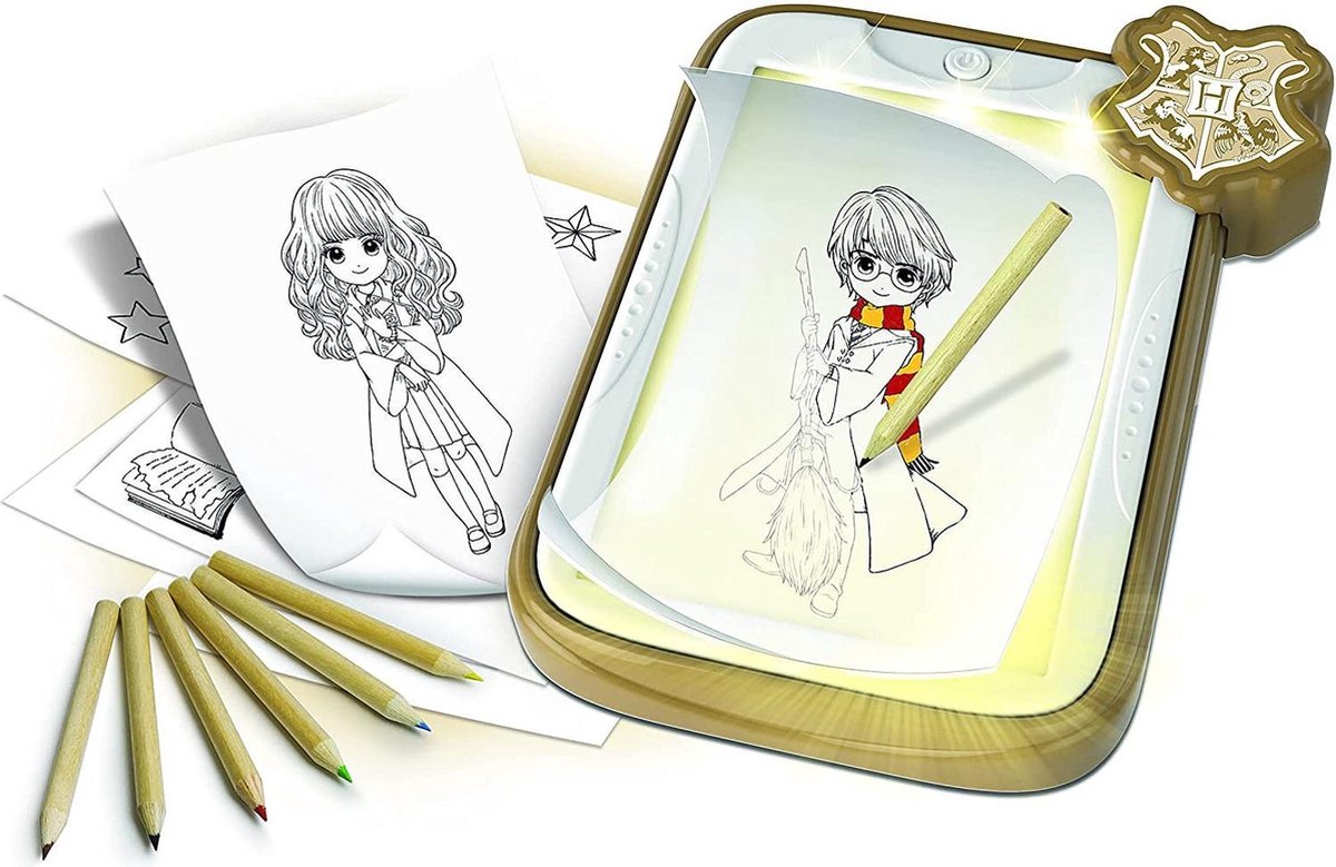Clementoni color crafting - planche à dessin lumineuse Harry Potter, 6-8 ans - 18670