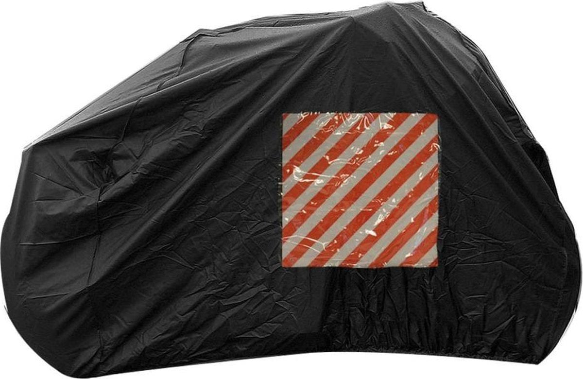 Housse de vélo Proplus pour 2 vélos - imperméable - housse de vélo de camping-car - compartiment pour tableau de repérage - housse de porte-vélo - nylon - noir
