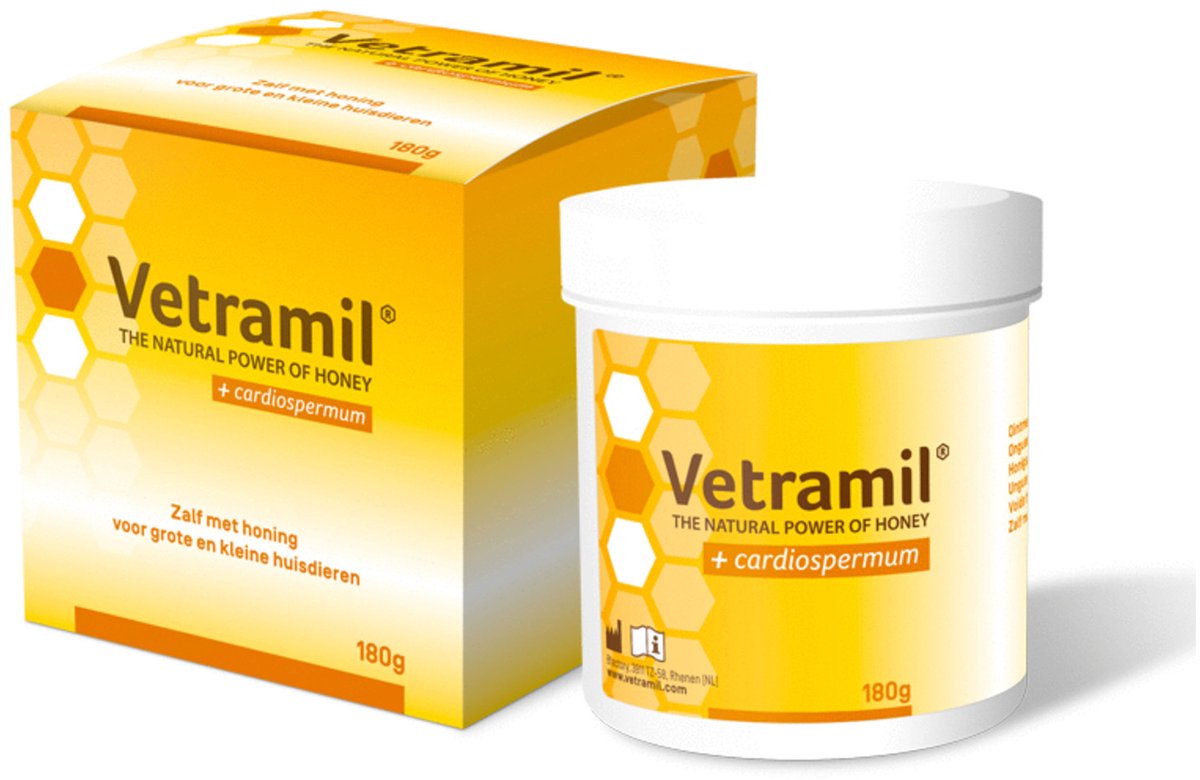 Vetramil - pommade pour plaies - pommade au miel - pot 180 grammes