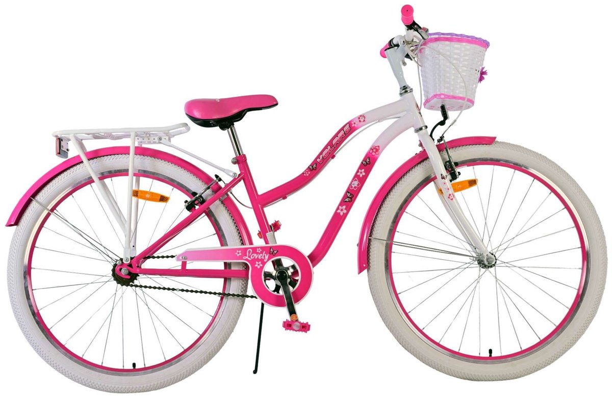 Joli vélo pour enfants Volare - filles - 26 pouces - rose - deux freins à main