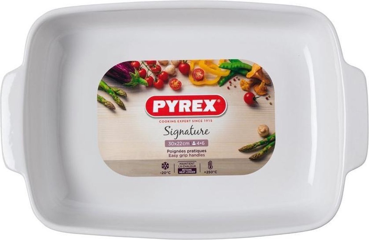Plat à four signature Pyrex 30 x 22 cm