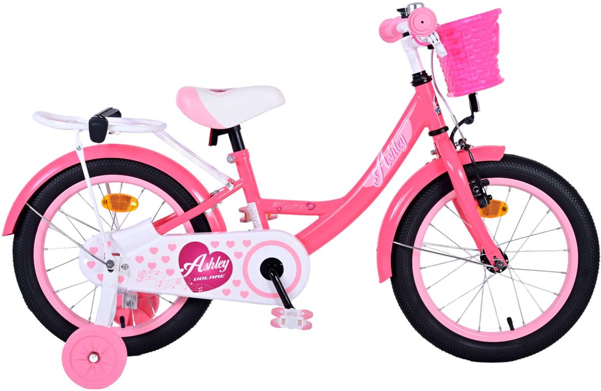 Volare Ashley Children's Bike Girls 16 pouces rose rouge