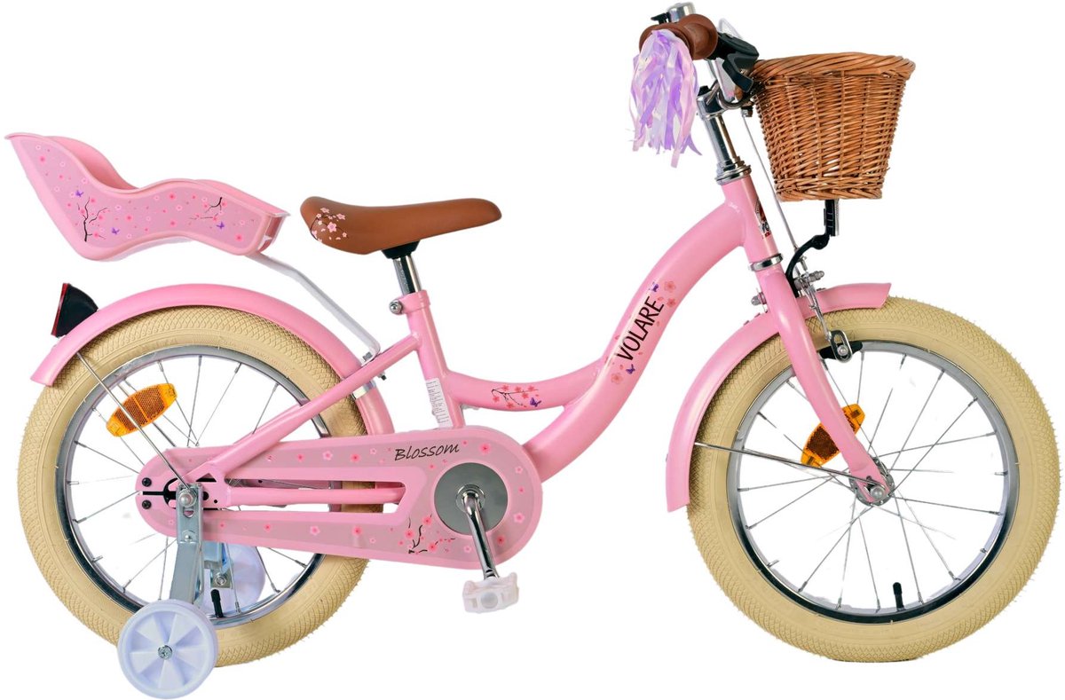 Volare Blossom Children's Bicycle - Girls - 16 pouces - rose