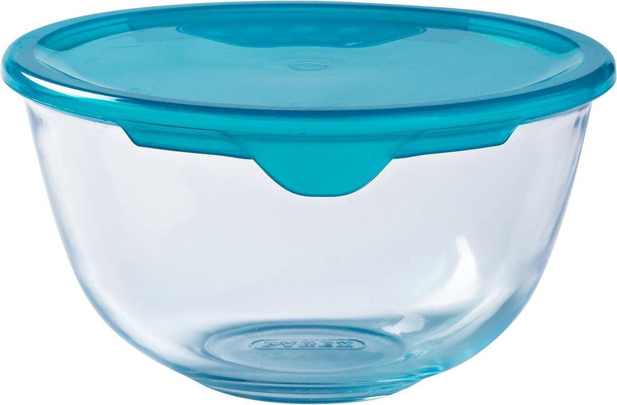 Pyrex - bol à mélanger Cook Enjoy avec couvercle 700 ml - transparent - verre borosilicate - polypropylène
