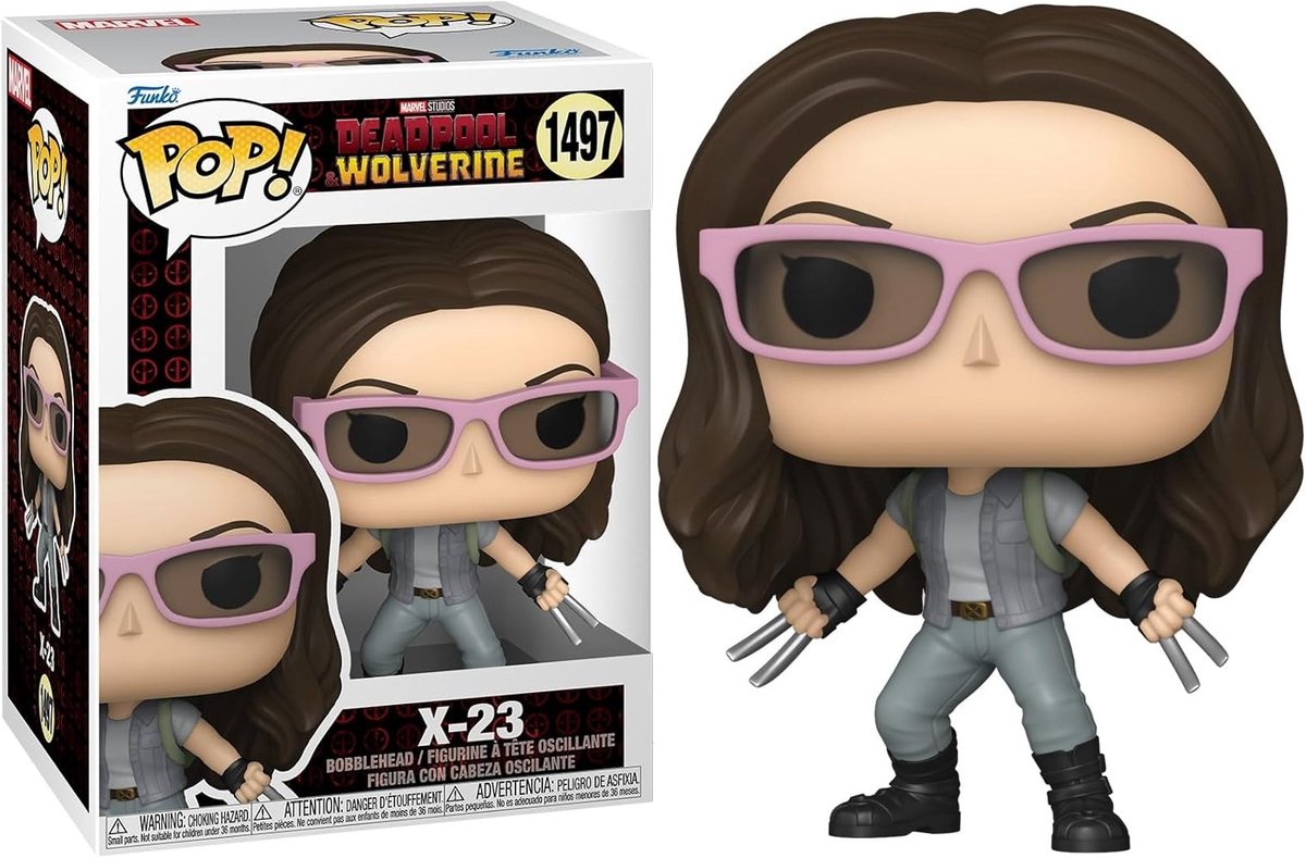 Funko Deadpool 3 pop! figurine en vinyle Marvel x-23, poupée de 9 cm ! chiffre