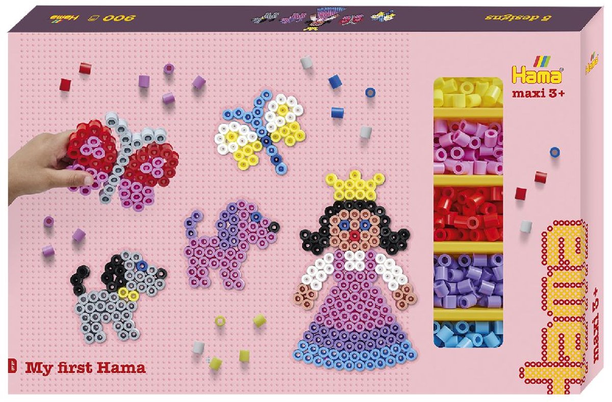 Hama perles à repasser maxi mon premier hama 900 pièces
