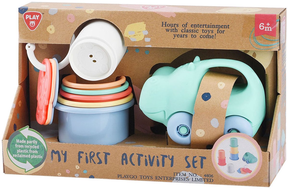 Playgo mon premier ensemble de jeux d'activités pour bébé - 8 pièces.