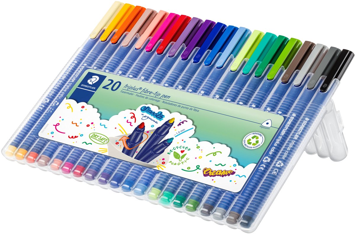 Staedtler stylo de couleur triplus color - boîte 20 pcs