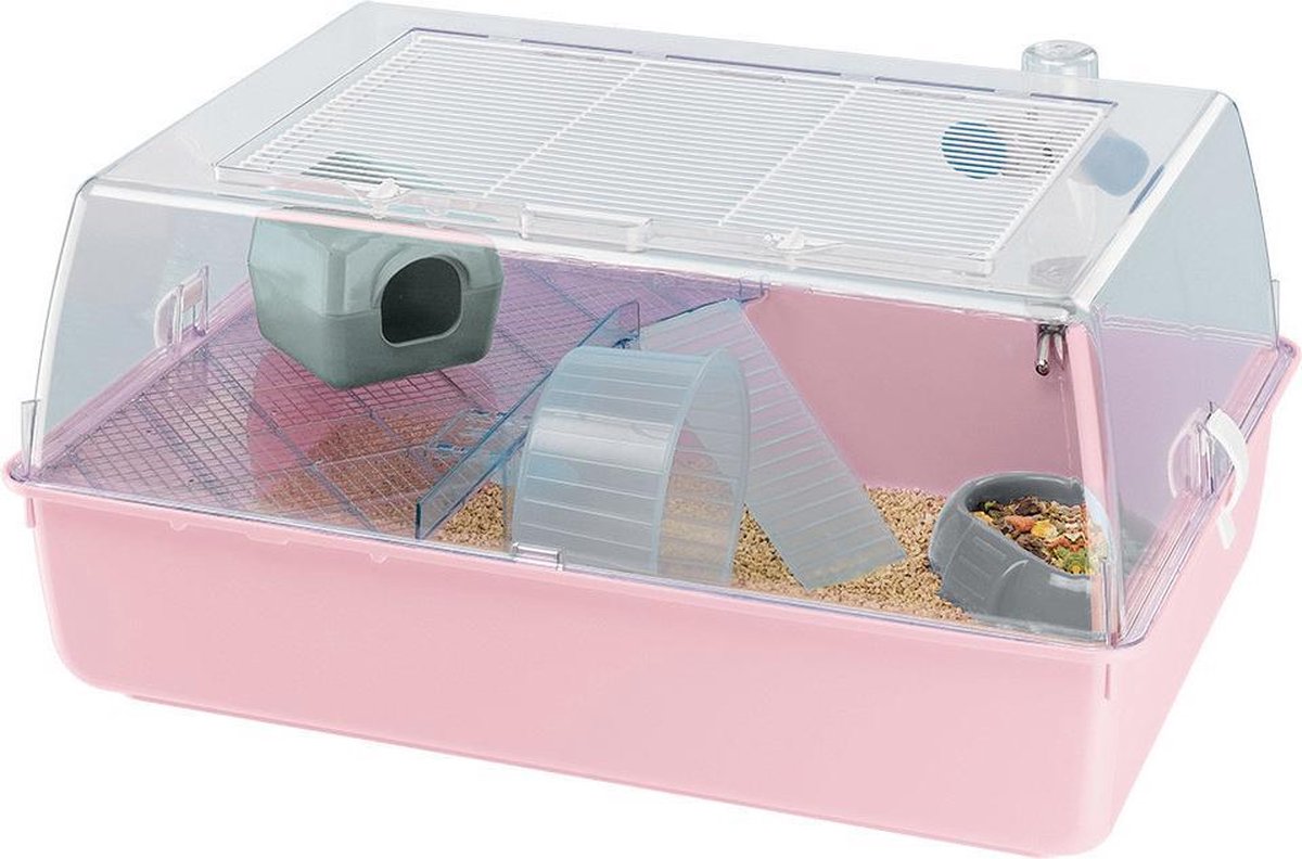 Ferplast mini cage pour hamster duna - assorti - 55 x 39 x 27 cm