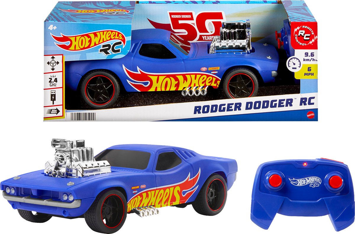 Hot Wheels RC Rodger Dodger Contrôlable Car