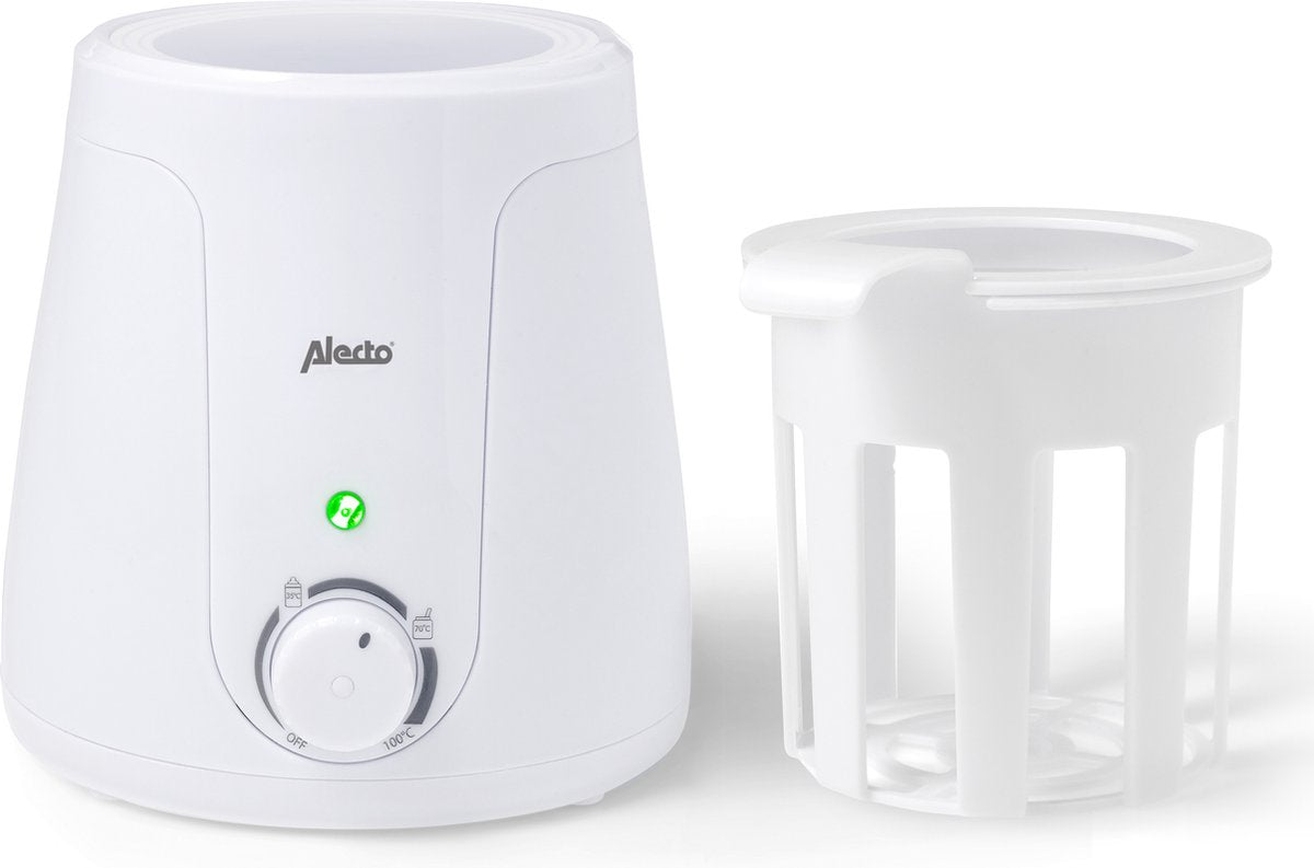 Alecto bw-70 - chauffe-biberon adapté à chaque biberon et pot - rapide et facile à utiliser - blanc