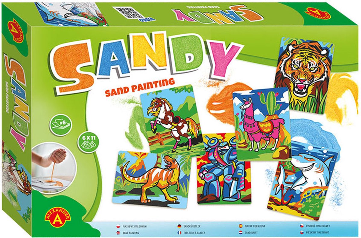 Alexander Toys grande boîte de peinture sur sable sablonneux - peinture sur sable pour enfants