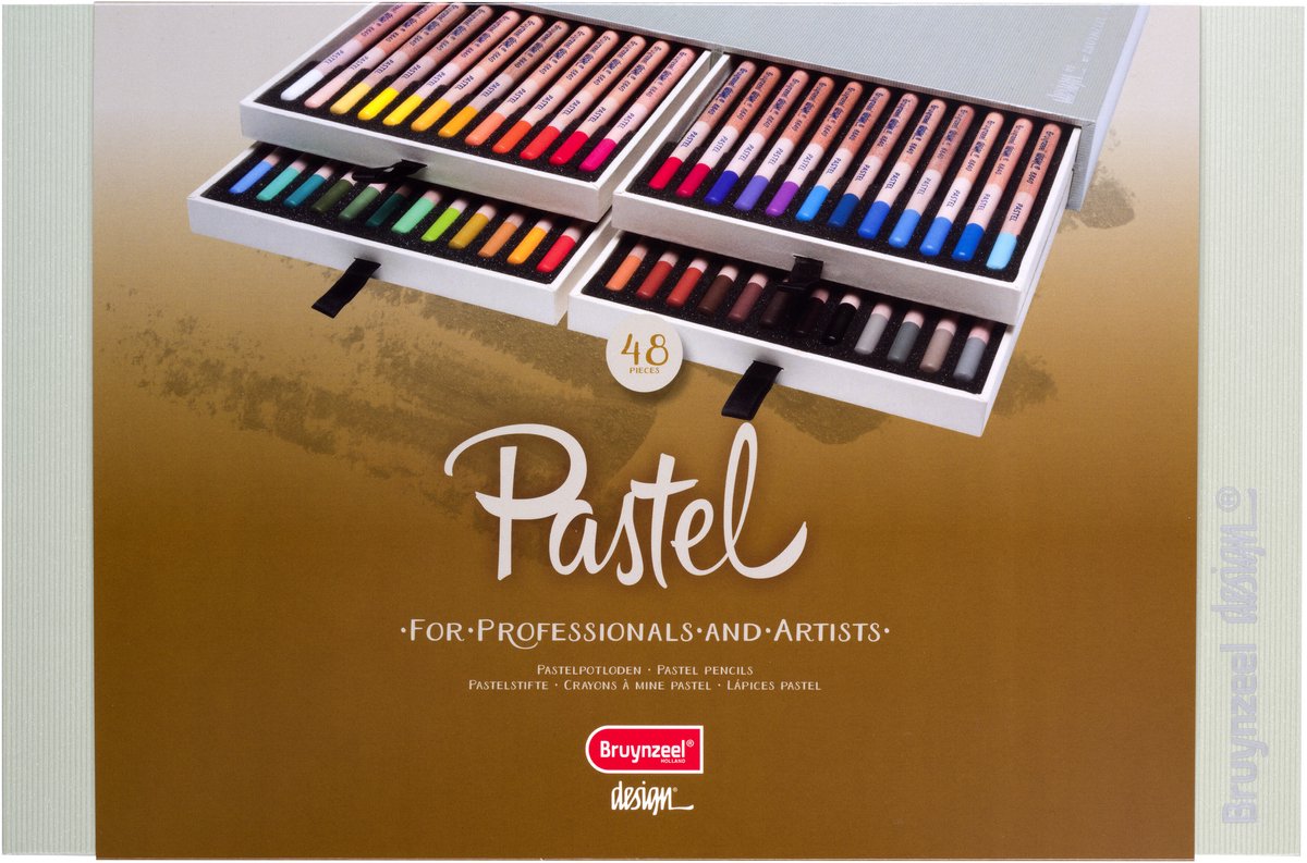 Boîte à crayons pastel design Bruynzeel | 48 couleurs