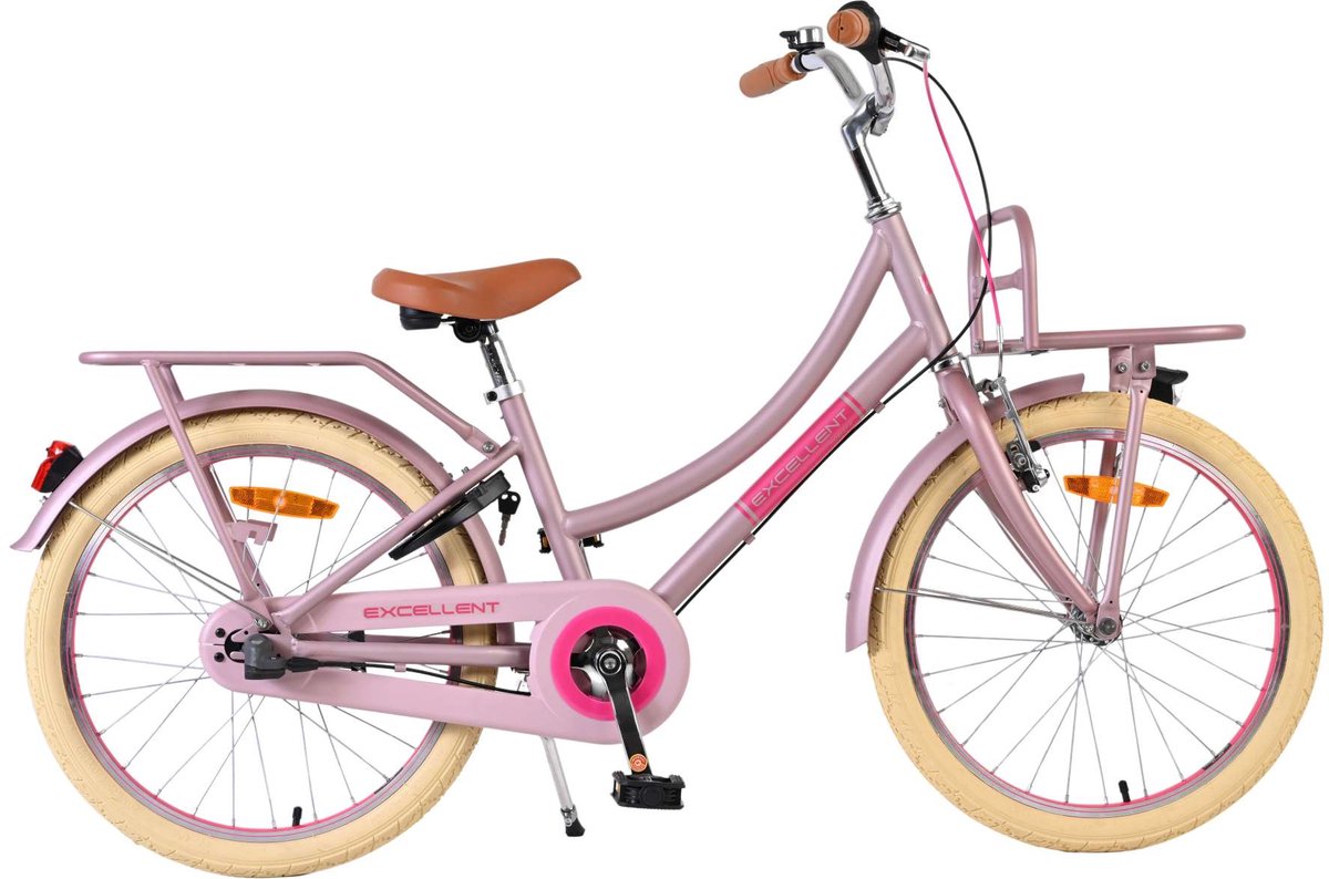 Excellent vélo pour enfants Volare - filles - 20 pouces - rose mat - 3 vitesses