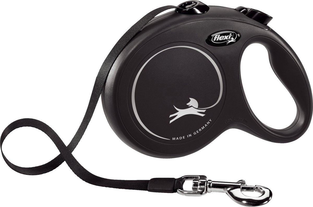 Ruban classique ligne rétractable Flexi noir