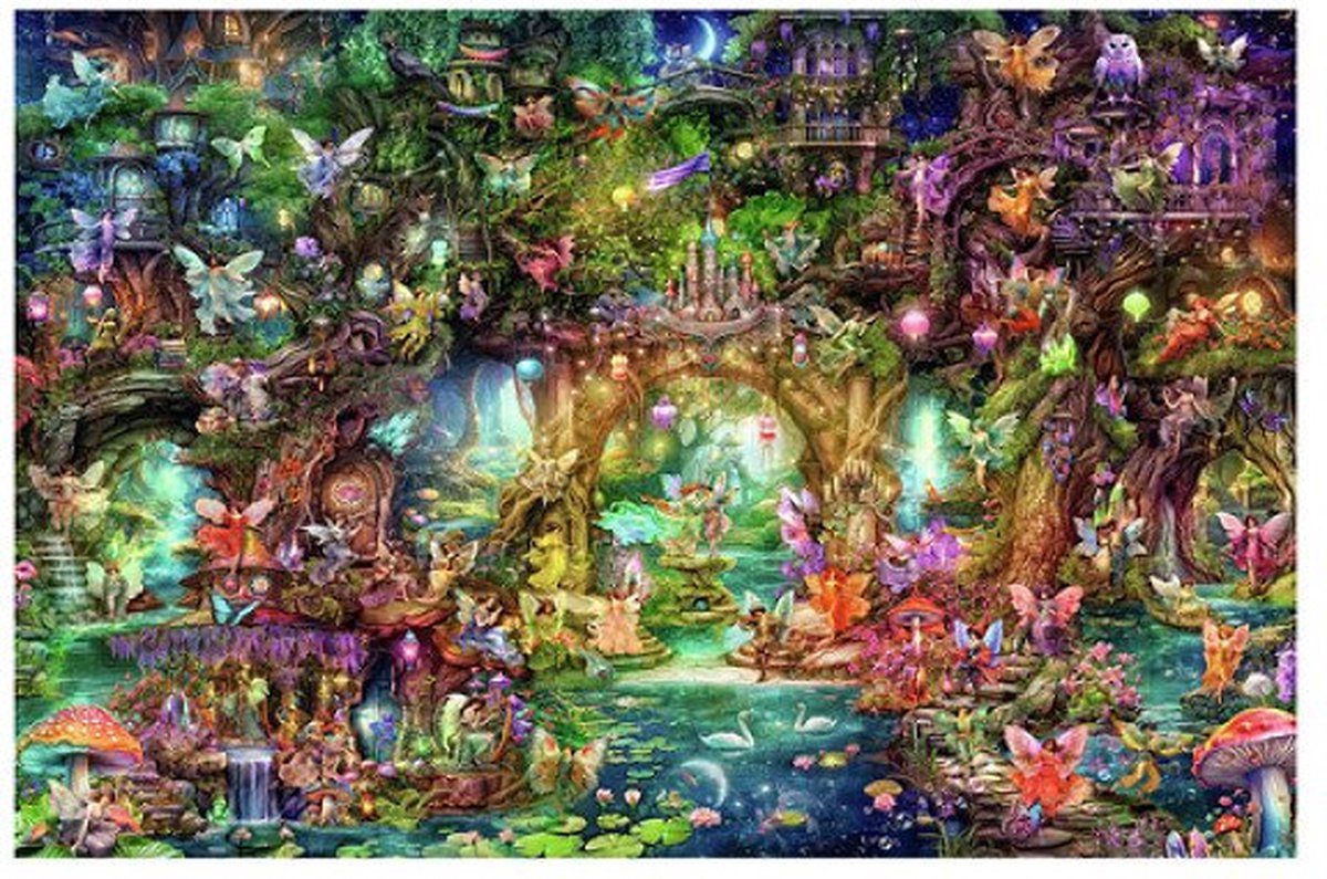 Puzzle Ravensburger le monde caché des elfes - puzzle - 4000 pièces