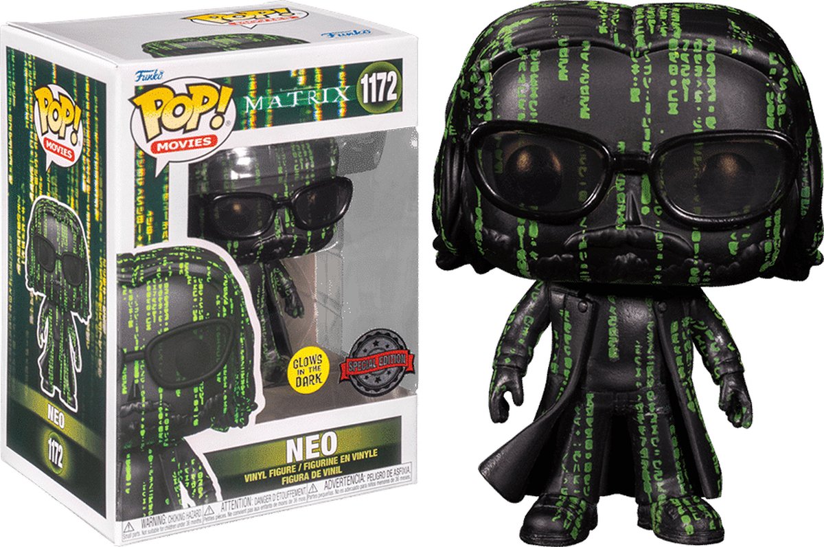 Funko-pop ! matrice - la matrice néo exclusive (gitd) #1172