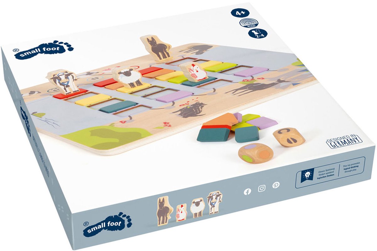 Small foot - Pont à jeux en bois traversant les animaux