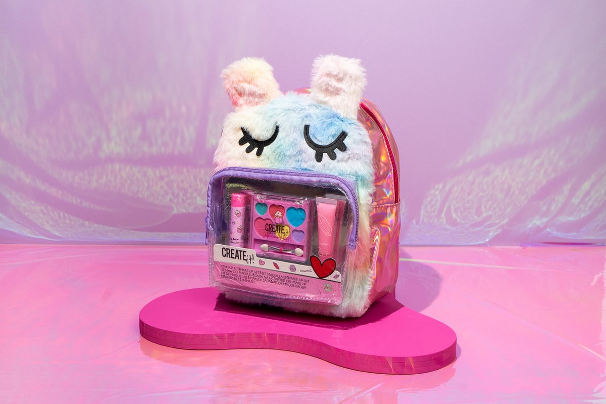 Créez-le ! maquillage dans un sac à dos moelleux | 5 pièces