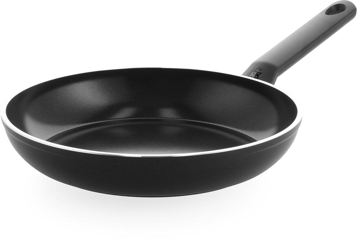 Poêle induction BK easy 26 cm - revêtement antiadhésif sans PFA - poêle induction - poêle céramique - passe au four jusqu'à 160°c - poignées froides - noir