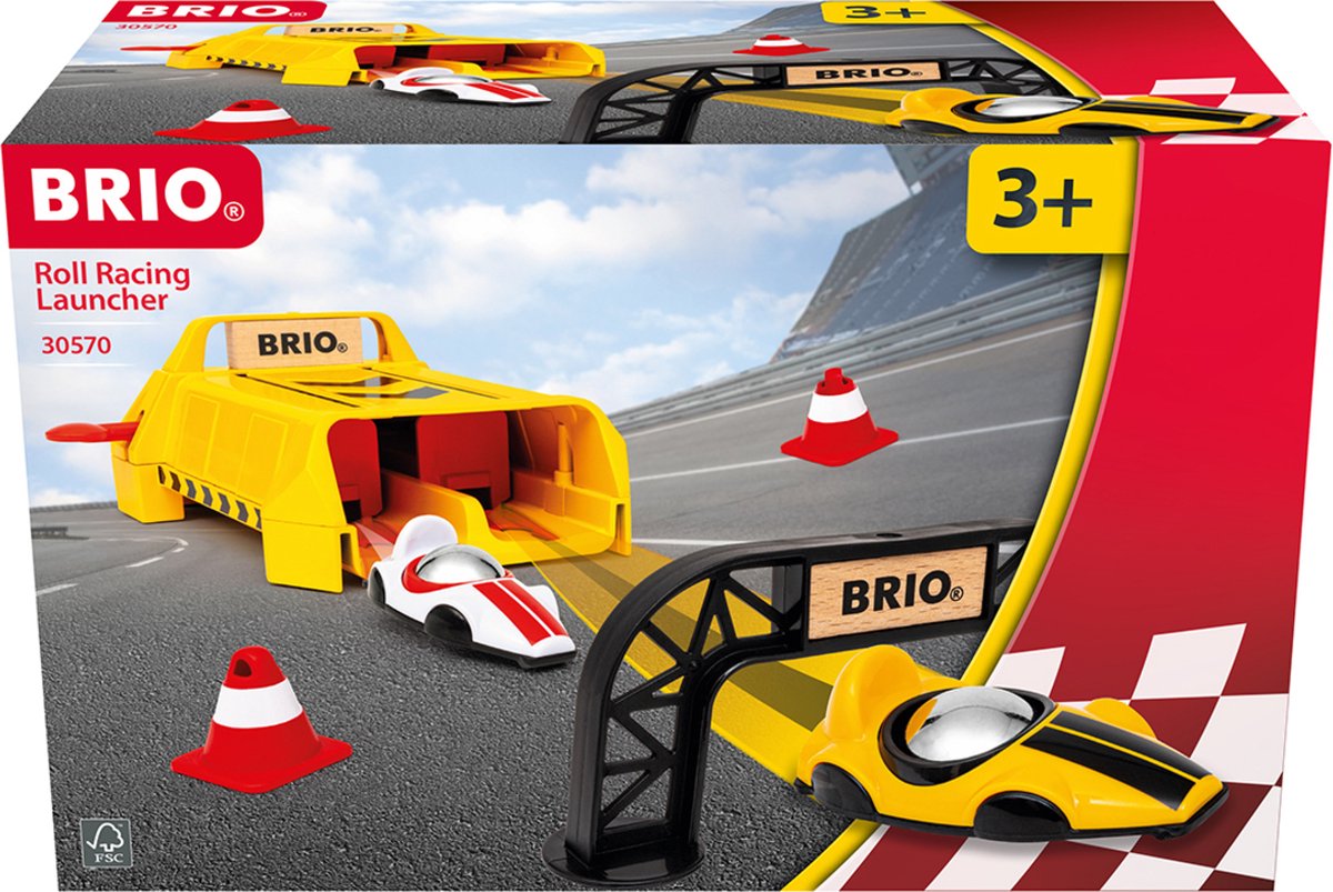 Ravensburger Brio - 30570 Lanceur avec fauteuils roulants | Voitures de course jouets pour enfants à partir de 3 ans