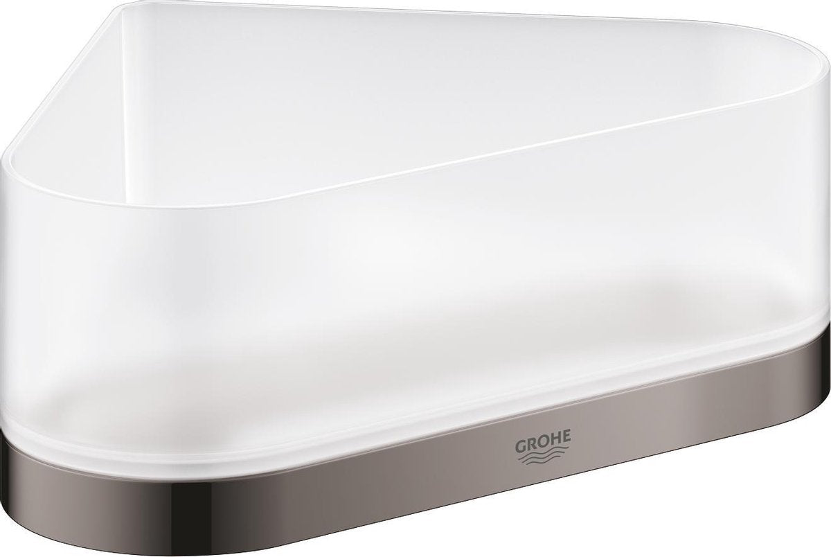 Receveur de douche d'angle Grohe Selection avec support - graphite dur (gris foncé) - 41038a00