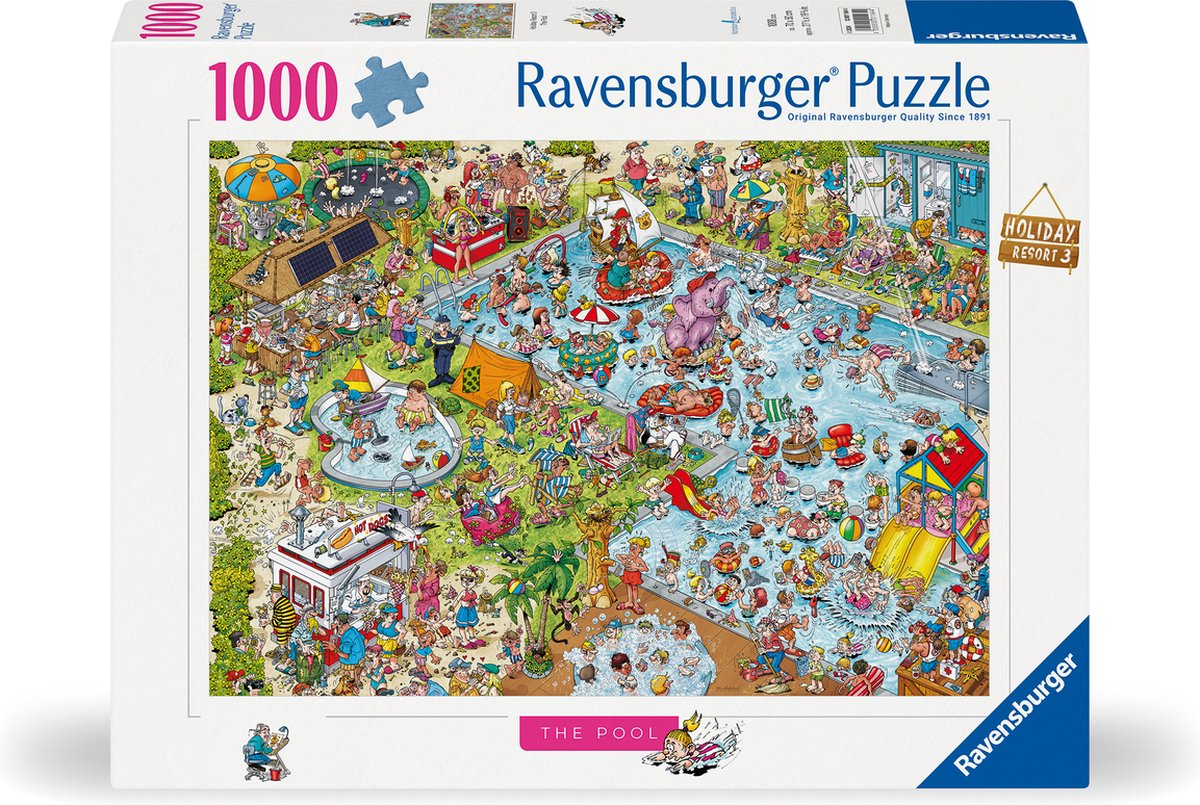 Ravensburger puzzle station de vacances 3 : la piscine, 1000 pcs.
