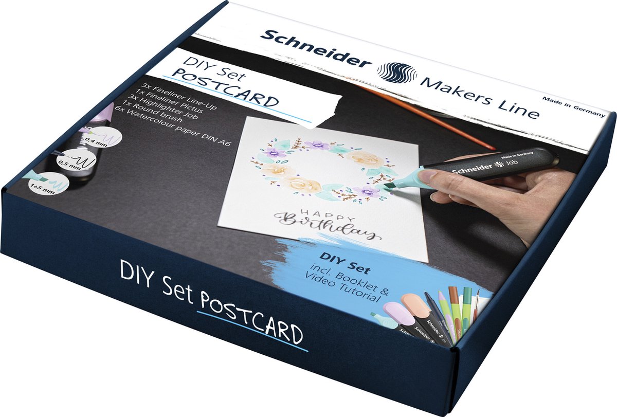 Schneider papeterie schneider diy set - cartes postales - s-ml85060901