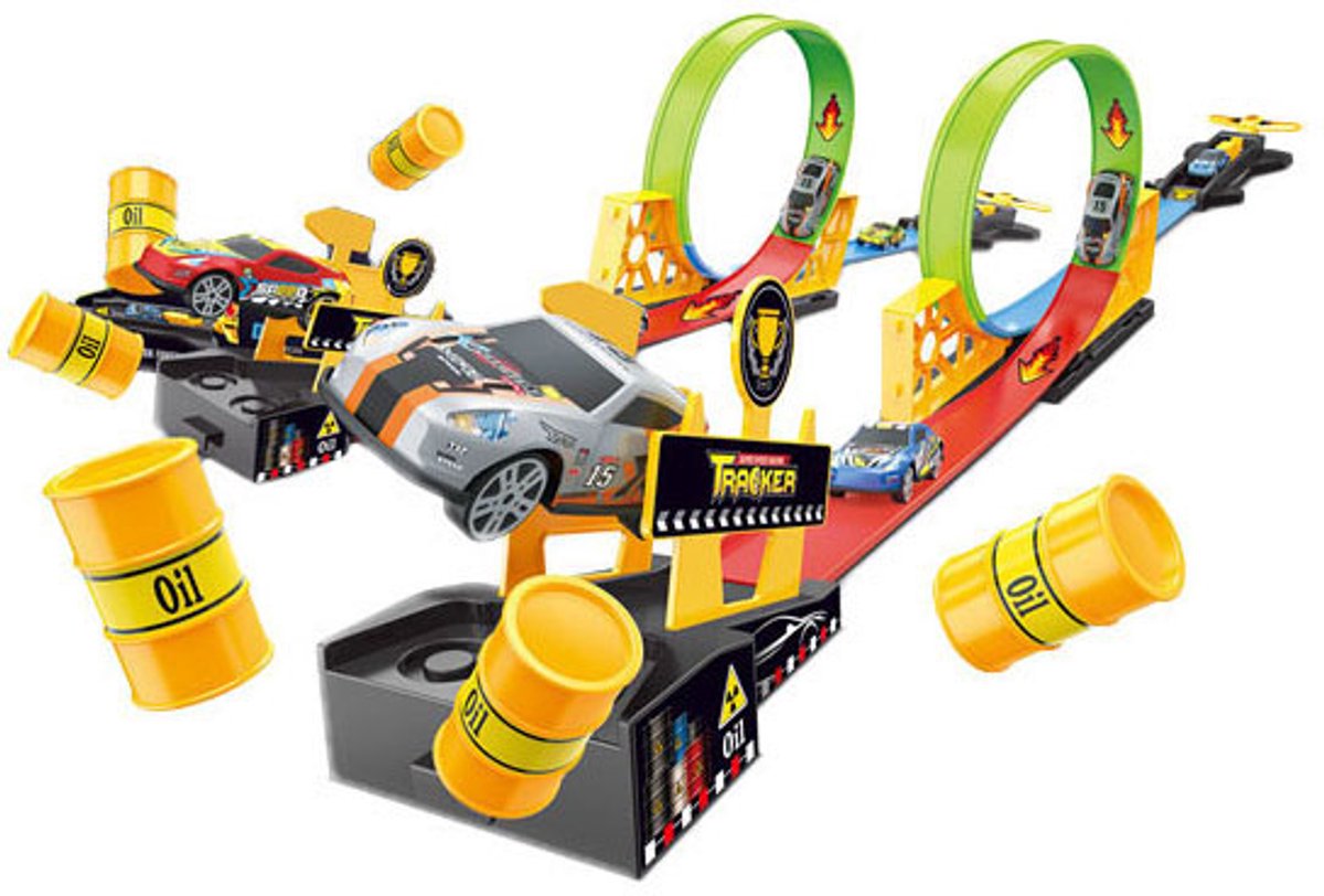 Circuit de course en boucles pour le lancement du duel