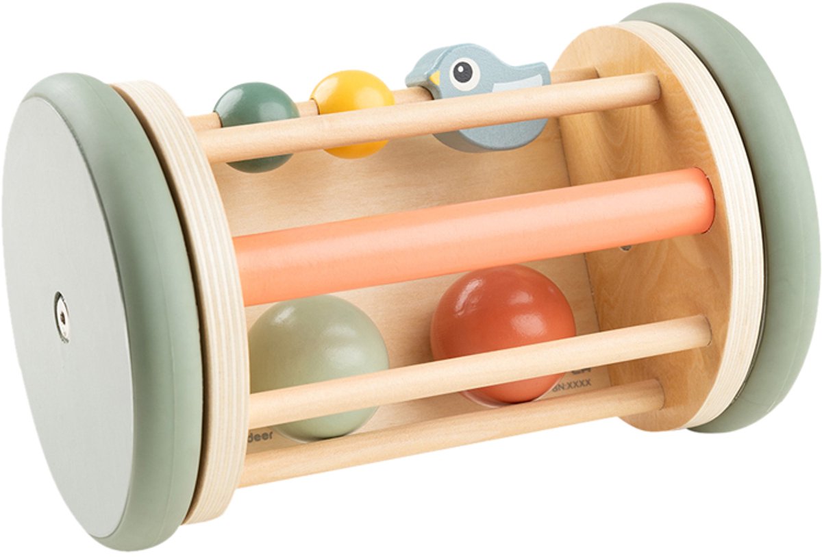 Miroir roulant en bois fait par cerf birdee