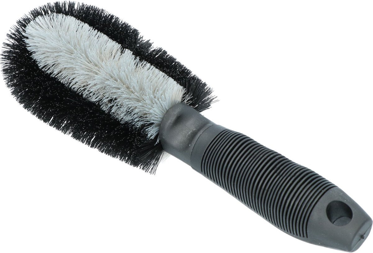 brosse à jantes 27 cm plastique noir gris