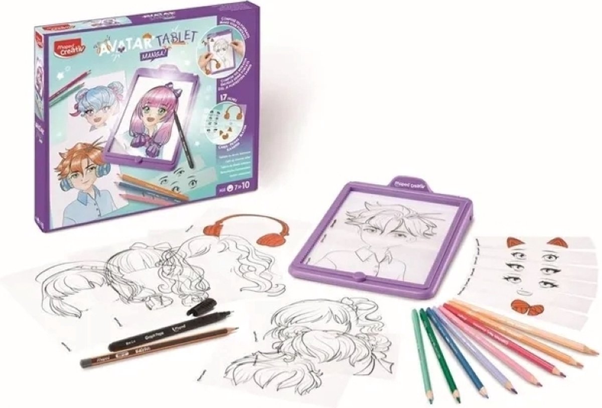 Maped office maped creativ tablette à dessin lumineuse avatar manga - jouet gagnant de l'année 2023