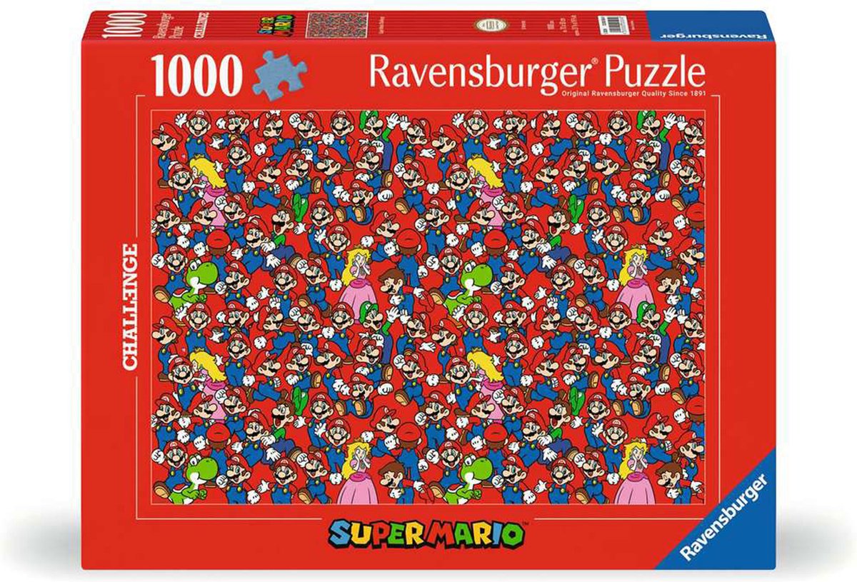 Ravensburger puzzle super mario - puzzle - 1000 pièces