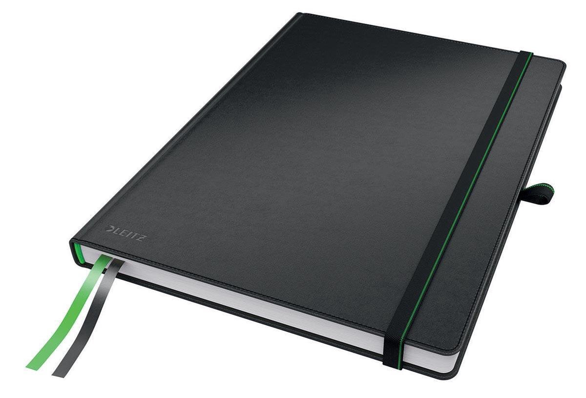Carnet complet Leitz A4 à carreaux - avec couverture rigide - noir